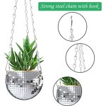Disco Ball Planter Manufacturer - OEM/ODM Custom Silver Rose Green Hanging