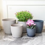 Flower Pot Manufacturer - OEM/ODM Custom Frosted Stone European Resin