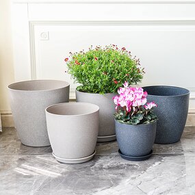 Flower Pot Manufacturer - OEM/ODM Custom Frosted Stone European Resin