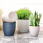Flower Pot Manufacturer - OEM/ODM Custom Frosted Stone European Resin