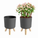 Self Watering Pot Manufacturer - OEM/ODM Custom Cylindrical with Water Gauge