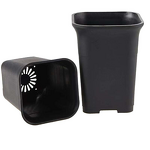 Seedling Pot Manufacturer - OEM/ODM Custom Classic Black Gallon Square