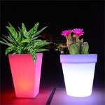 Solar Planter Manufacturer - OEM/ODM Custom Glowing Outdoor Garden LED Pot