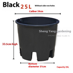 Flower Pot Stand Manufacturer - OEM/ODM Custom Black PP Plastic Square Tray