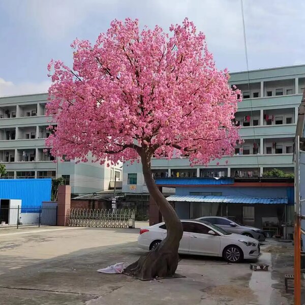 Artificial Cherry Tree Manufacturer - OEM/ODM Custom Huge Fiberglass Bend Trunk
