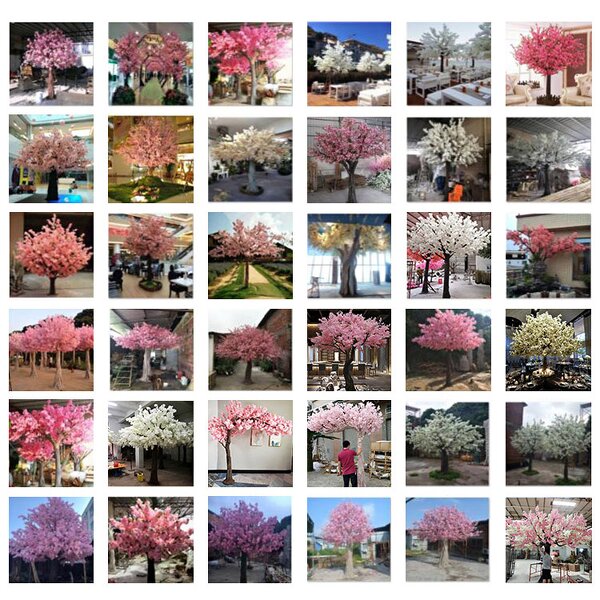 Artificial Cherry Tree Manufacturer - OEM/ODM Custom 10 Feet Fiberglass White