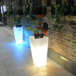 Luminous Flower Pot Manufacturer - OEM/ODM Custom Solar Garden Sculpture Planter