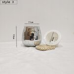 Disco Ball Planter Manufacturer - OEM/ODM Custom 13cm Silver Glass Metal