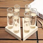 Hydroponic Vase Manufacturer - OEM/ODM Custom Wooden Frame Transparent Bottle