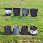 Flower Pot Stand Manufacturer - OEM/ODM Custom Black PP Plastic Square Tray
