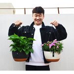 Hanging Flower Pot Manufacturer - OEM/ODM Custom White Plastic with Metal Chain