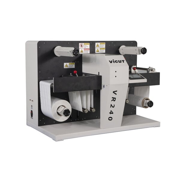 Digital Label Cutter Factory - Vicut VR240 Roll to Roll Rotary Cutter