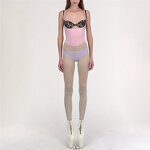 Lace Camisole Manufacturer - OEM/ODM Custom Patchwork Lace Hollow Low-Neck