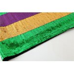 Sequin Dress Manufacturer - OEM/ODM Custom Striped Mardi Gras Color Block