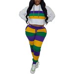 Tracksuit Set Manufacturer - OEM/ODM Custom Mardi Gras Sweatshirt Hoodies
