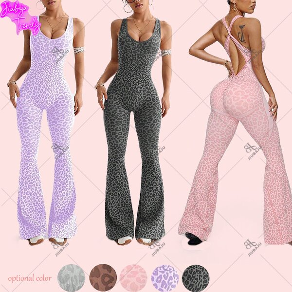 One Piece Sportswear Manufacturer - OEM/ODM Custom Logo Long Pant Flare Backless