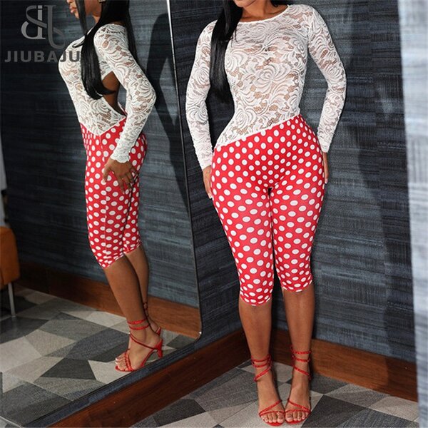 Romper Manufacturer - OEM/ODM Custom Patchwork Backless Jacquard Dot Print