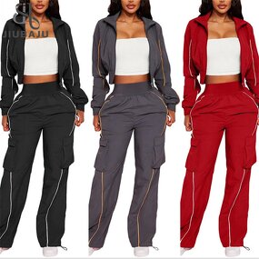 Two Piece Outfit Manufacturer - OEM/ODM Custom Long Sleeves Stripe Patchwork