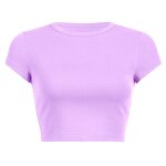 Cotton Tee Manufacturer - OEM/ODM Custom Logo Short Sleeve High Quality Crop