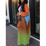 Knit Coat Manufacturer - OEM/ODM Custom Open Stitch Loose Casual Print