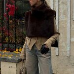 Fur Vest Manufacturer - OEM/ODM Custom Women Stand Collar Faux Fur Chic