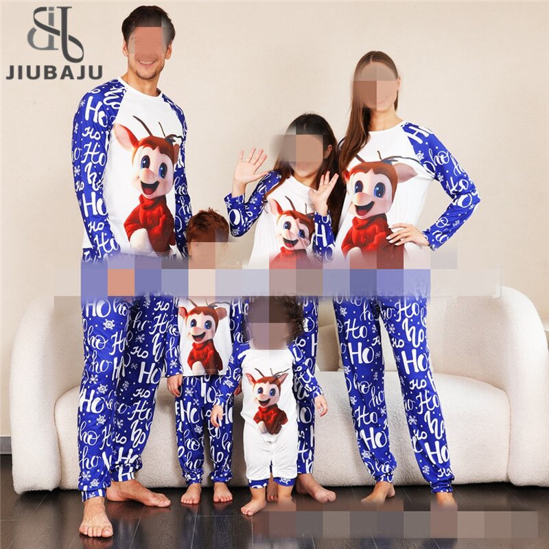 Family Pajamas Set Manufacturer - OEM/ODM Custom Christmas Elk Print Matching