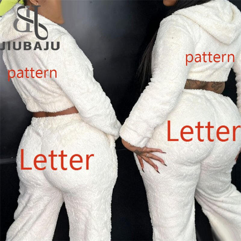 Sweatshirt Set Manufacturer - OEM/ODM Custom Fleece Fluffy Letter Embroidery