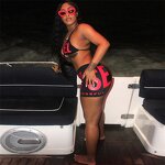 Bikini Set Manufacturer - OEM/ODM Custom Letter Print Black 3 Piece Skirt