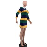 Mardi Gras Dress Manufacturer - OEM/ODM Custom Long Sleeve Striped Print Mini