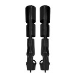 PU Leather Boots Manufacturer - OEM/ODM Custom Black Cut Out Belt Strap Heels