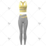 Yoga Set Manufacturer - OEM/ODM Custom Logo Two Piece Bodycon Vest Legging
