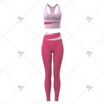 Yoga Set Manufacturer - OEM/ODM Custom Logo Two Piece Bodycon Vest Legging
