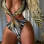 One Piece Swimsuit Manufacturer - OEM/ODM Custom 2025 Fashion Print Long Sleeve