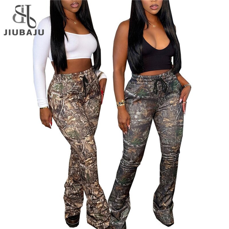 Sweat Trousers Manufacturer - OEM/ODM Custom Print High-Rise Drawstring Casual