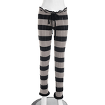 Crochet Pants Manufacturer - OEM/ODM Custom Woolen Stripe Patchwork Shirring