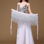 Belly Dance Scarf Manufacturer - OEM/ODM Custom Women Sequin Tassel Hip