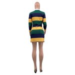 Mardi Gras Dress Manufacturer - OEM/ODM Custom Long Sleeve Striped Print Mini
