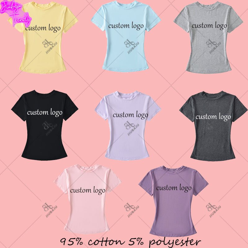 Yoga Top Manufacturer - OEM/ODM Custom Logo Short Sleeve Slim Waist O-neck