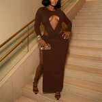 Bodysuit Set Manufacturer - OEM/ODM Custom Women Hollow Full Sleeve 2-Piece