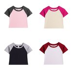 Baby Tee Manufacturer - OEM/ODM Custom Logo Printing Embroidery Raglan Crop