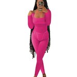 Sporty Set Manufacturer - OEM/ODM Custom Logo Square Neck Ribbed Top Legging