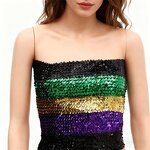 Sequin Tank Top Manufacturer - OEM/ODM Custom Women Sparkly Strapless Tube
