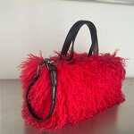 Crossbody Bag Manufacturer - OEM/ODM Custom Winter Zipper Soft Faux Fur Y2k