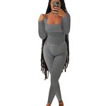 Sporty Set Manufacturer - OEM/ODM Custom Logo Square Neck Ribbed Top Legging