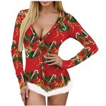 Christmas Romper Manufacturer - OEM/ODM Custom Santa Claus Print Pajamas