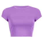 Baby Tee Manufacturer - OEM/ODM Custom Logo O-neck Crop Cotton Casual
