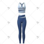 Yoga Set Manufacturer - OEM/ODM Custom Logo Two Piece Bodycon Vest Legging