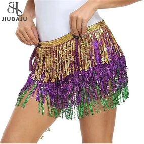 Belly Dance Scarf Manufacturer - OEM/ODM Custom Women Sequin Tassel Hip
