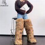 Faux Fur Boots Manufacturer - OEM/ODM Custom Luxury Mink Thigh Highs Warm