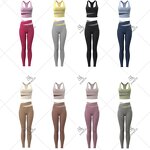 Yoga Set Manufacturer - OEM/ODM Custom Logo Two Piece Bodycon Vest Legging